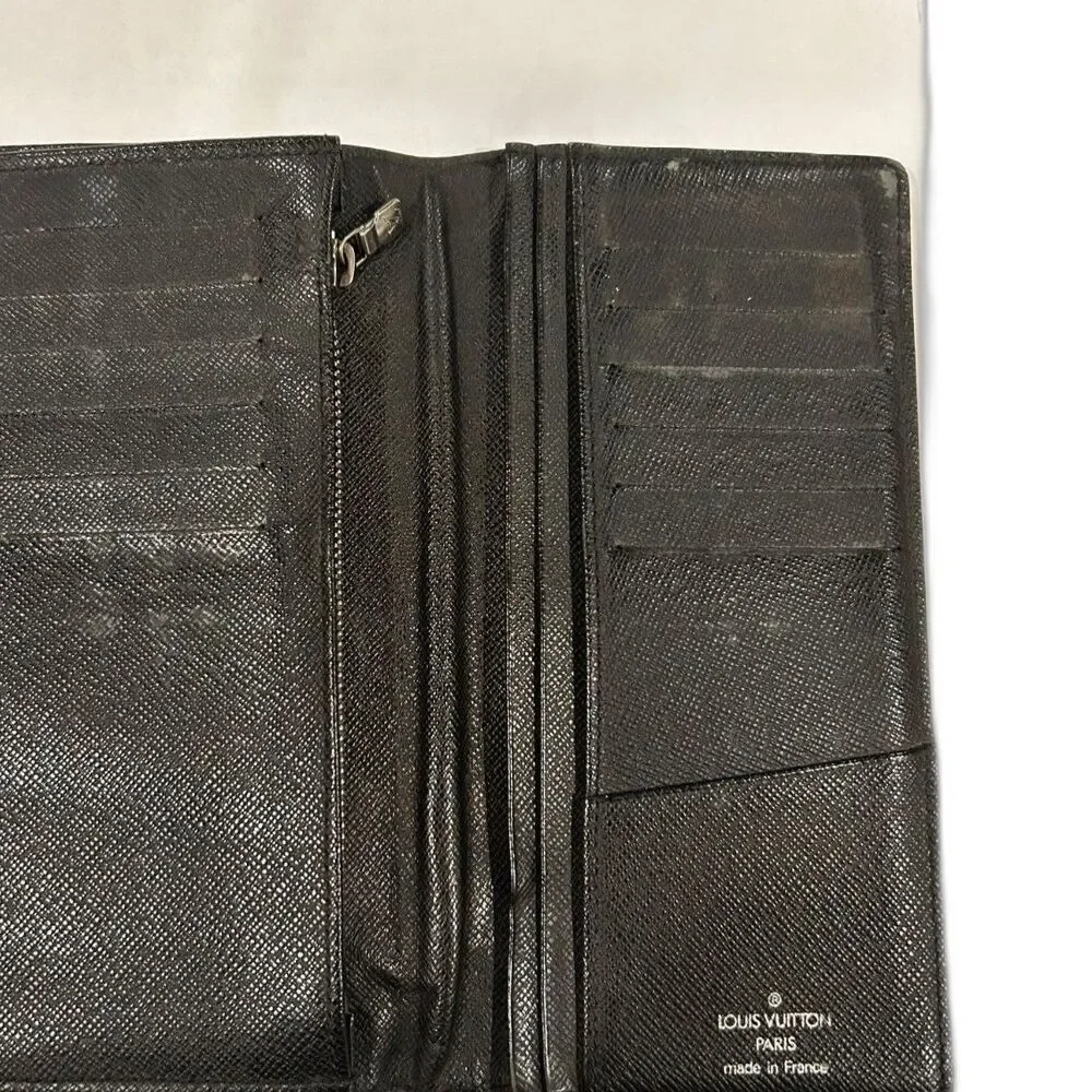 Louis Vuitton Damier Graphite Canvas Leather Brazza Wallet - Unisex